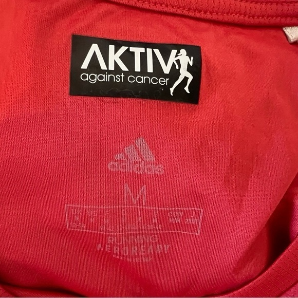 Womens Medium Adidas Running Aktiv Against Cancer Tee - Picture 9 of 11